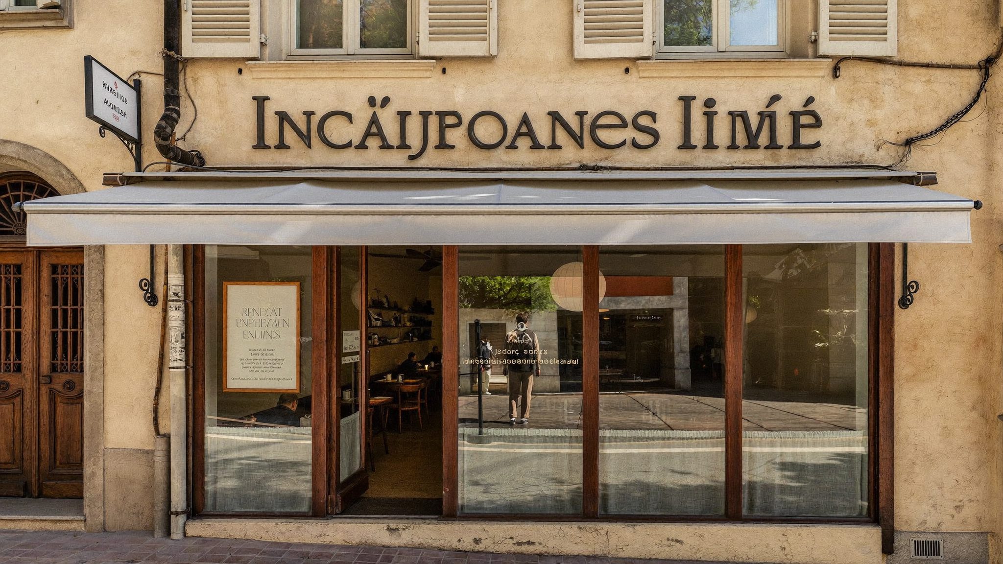 Fațada restaurantului Masa Bună din centrul Oradei
